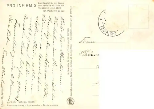 AK / Ansichtskarte  Hauth_Trachsler_Kuenstlerkarte Sonntag Nachmittag 