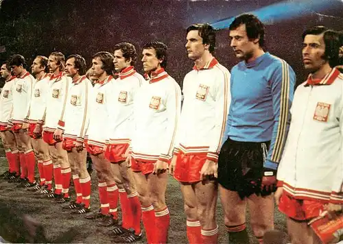 AK / Ansichtskarte 73958488 Fussball_Soccer_Football-- Polska Wawroswski  World Cup 1978