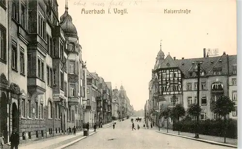 AK / Ansichtskarte 73958494 Auerbach__Vogtland Kaiserstrasse