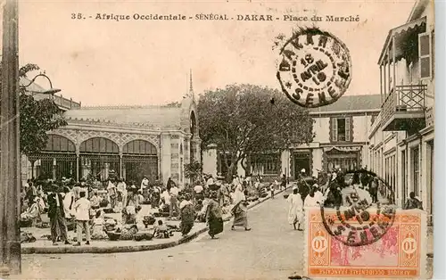 AK / Ansichtskarte 73958496 Dakar_Senegal Place du Marché