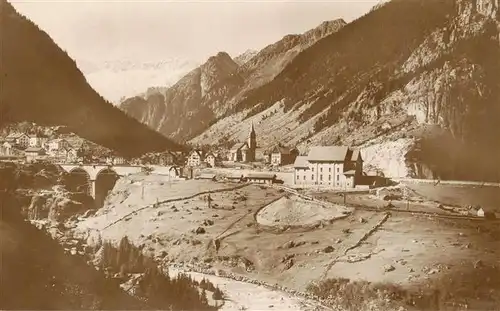 AK / Ansichtskarte  Goeschenen_Goeschenen_UR Panorama Blick gegen Dammagletscher