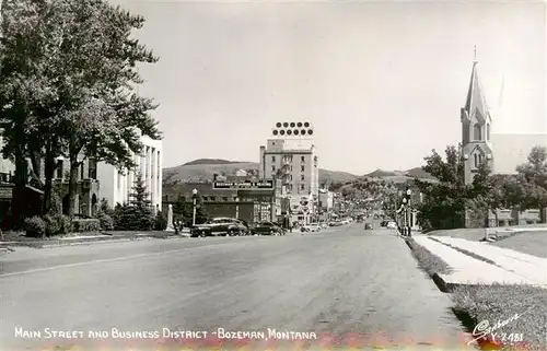 AK / Ansichtskarte  Bozeman_Montana_USA Main Street and Business District