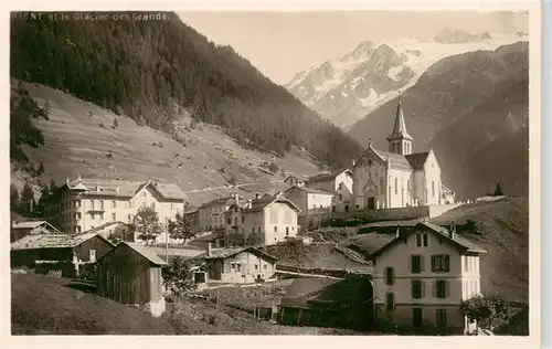 AK / Ansichtskarte  Trient_Martigny_VS Ortsansicht mit Kirche Alpen