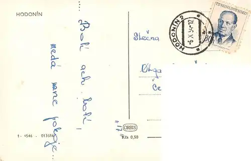 AK / Ansichtskarte  Hodonin_Goeding_CZ Stadtzentrum