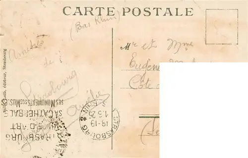 AK / Ansichtskarte  Strasbourg__Strassburg_67_Bas-Rhin Université ancien Palais Impérial Litho