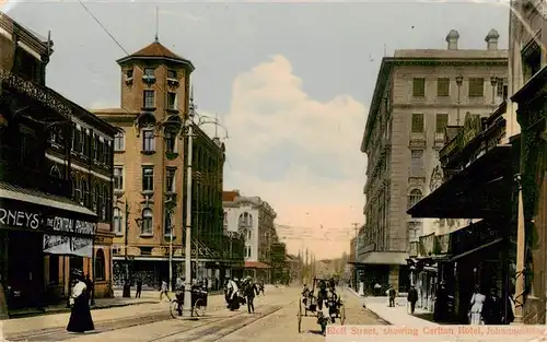 AK / Ansichtskarte  Johannesburg__Gauteng_RSA Bloff Street showing Carlton Hotel