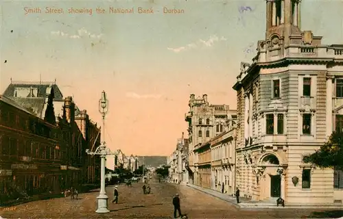 AK / Ansichtskarte  Durban__Southafrica_RSA Smith Street showing the National Bank