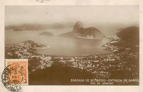 AK / Ansichtskarte  Rio_de_Janeiro_Brazil Enseada de Botafogo Entrada da Barra Panorama Zuckerhut