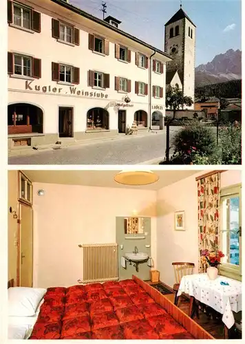 AK / Ansichtskarte  Innichen_Suedtirol Garni Krautgasser S Candido Kuglers Weinstube Zimmer