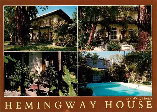 AK / Ansichtskarte  Key_West_Florida_USA Hemingway House Details