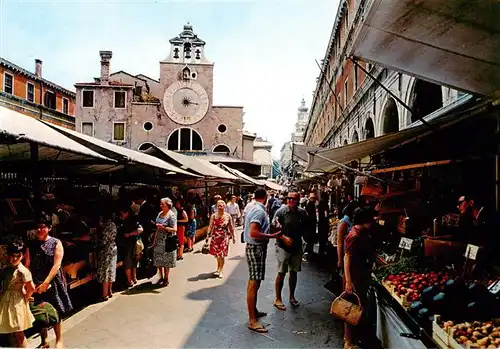 AK / Ansichtskarte  Rialto_Venezia Il mercato