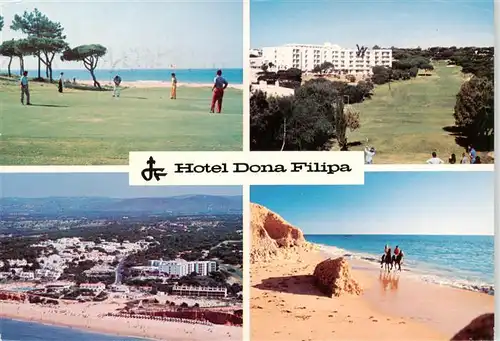 AK / Ansichtskarte 73958617 Algarve_PT Hotel Dona Filipa Panorama Golfplatz Strand