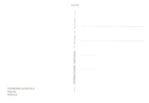 AK / Ansichtskarte  Algaida_Mallorca_ES Vidrieras Gordiola Teilansichten