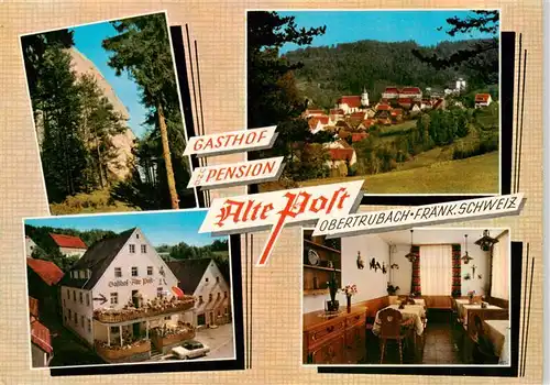 AK / Ansichtskarte 73958647 Obertrubach Gasthof Pension Alte Post Gaststube
