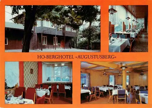 AK / Ansichtskarte 73958652 Bad_Gottleuba-Berggiesshuebel HO Berghotel Augustusberg Veranda Dresdner Zimmer Baude