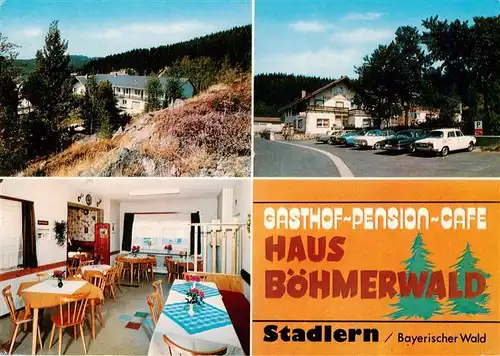AK / Ansichtskarte 73958655 Stadlern__Schoensee_Oberpfalz Gasthof Pension Cafe Haus Boehmerwald Gastraum