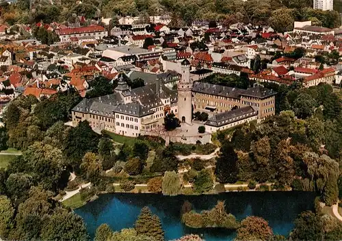 AK / Ansichtskarte  BAD_HOMBURG Fliegeraufnahme mit Schloss