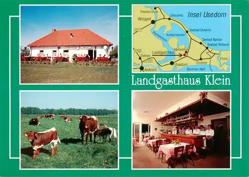 AK / Ansichtskarte  Mellenthin Landgasthaus Klein Viehweide Gastraum