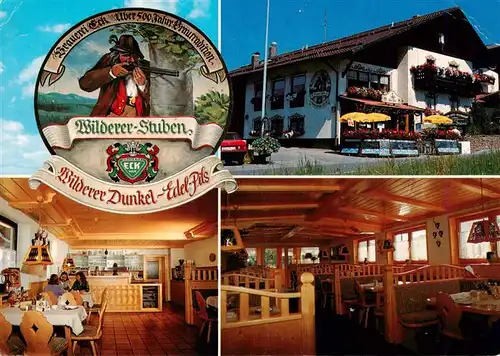 AK / Ansichtskarte  Bodenmais Pension Cafe Restaurant Wilderer Stuben Gastraeume