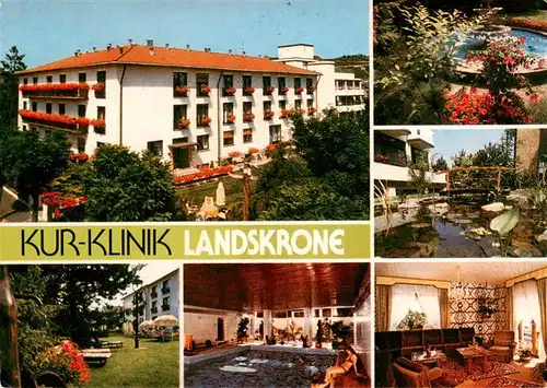 AK / Ansichtskarte 73958737 BAD_NEUENAHR-AHRWEILER Kur Klinik Landskrone Park Hallenbad Teich Gastraum