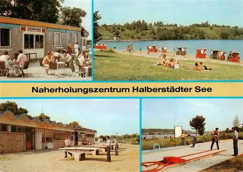 AK / Ansichtskarte  Halberstadt Naherholungszentrum Halberstaedter See Tischtennis Minigolf