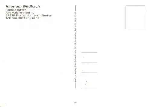 AK / Ansichtskarte 73958753 Unterthalhofen_Allgaeu Haus am Wildbach