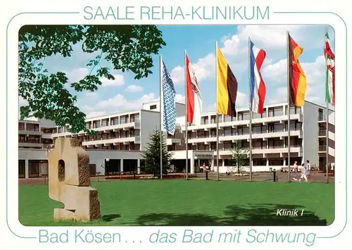 AK / Ansichtskarte 73958758 Bad_Koesen Saale Reha Klinikum in der Kuranlage am Gradierwerk