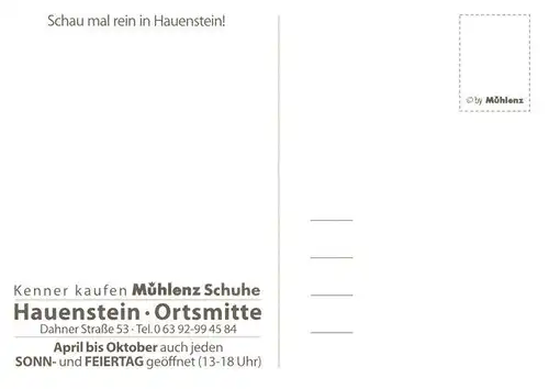 AK / Ansichtskarte 73958865 Hauenstein__Pfalz Freizeitidylle am Paddelweiher Muehlenz Schuhgeschaeft