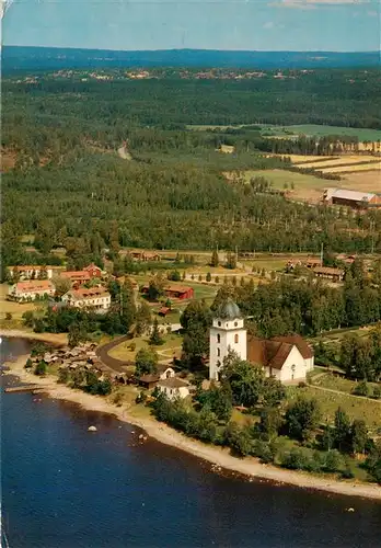 AK / Ansichtskarte 73958893 Dalarna_Sweden Raettviks Kyrka Fliegeraufnahme