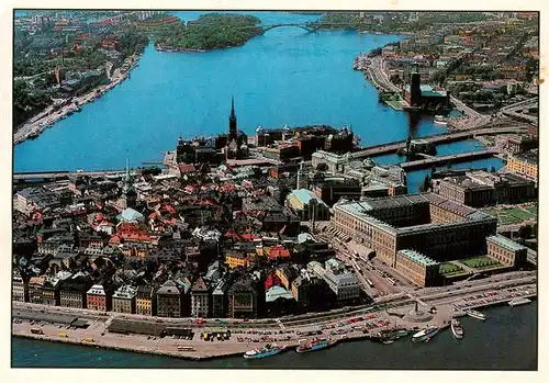 AK / Ansichtskarte  Stockholm__Sweden Gamla Stan Fliegeraufnahme