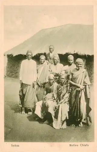 AK / Ansichtskarte  Soba_Angola Native Chiefs Eingeborene Haeuptlinge