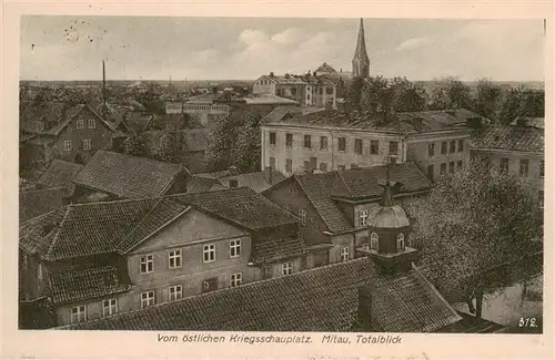 AK / Ansichtskarte  MITAU_Jelgava_Latvia Ortsansicht mit Kirche oestlicher Kriegsschauplatz