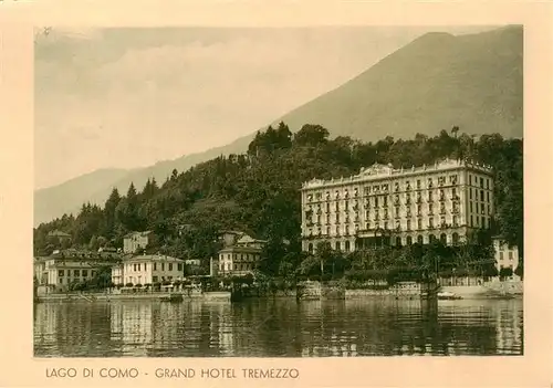 AK / Ansichtskarte  Como__Lago_di_Como Grand Hotel Tremezzo