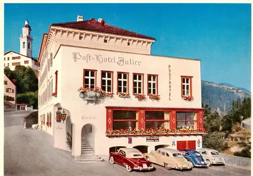 AK / Ansichtskarte  Tiefencastel_GR Post-Hotel Julier