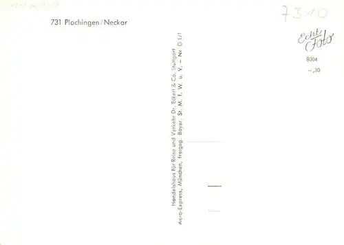 AK / Ansichtskarte  Plochingen_Neckar Fliegeraufnahme