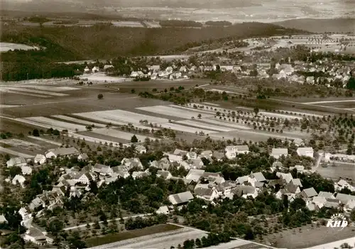 AK / Ansichtskarte  Oberhaugstett_Neubulach_BW Fliegeraufnahme