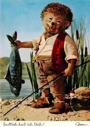 AK / Ansichtskarte  Mecki_Nr. 317 Diehl-Film Endlich hab ich Dich Fisch Angel