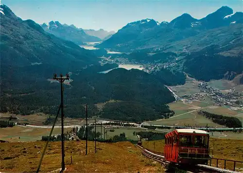 AK / Ansichtskarte  Zahnradbahn_Rack_Railway-- Muottas-Muragl-Bahn 