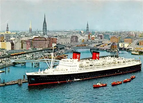 AK / Ansichtskarte  Dampfer_Oceanliner Passagier Schnelldampfer Hanseatic Hamburg-Atlantik-Linie 30 029 BRT