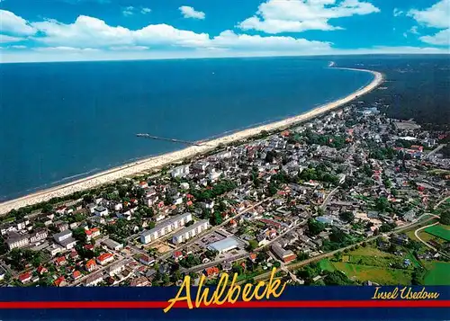 AK / Ansichtskarte  Ahlbeck_Heringsdorf_Insel_Usedom_Ostseebad Fliegeraufnahme