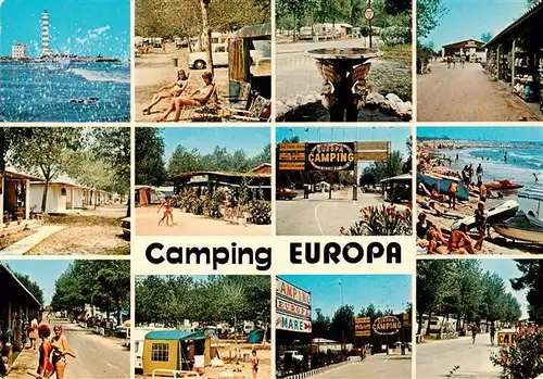 AK / Ansichtskarte 73959063 Cavallino_Lido_Venezia_IT Camping Europa Teilansichten Strand