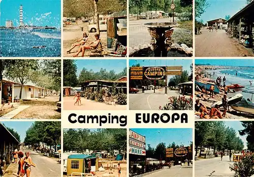 AK / Ansichtskarte  Cavallino_Lido_Venezia_IT Camping Europa Teilansichten Strand