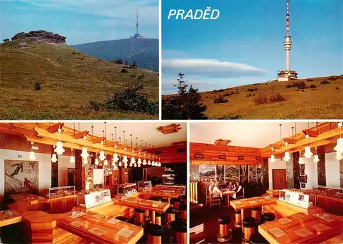 AK / Ansichtskarte 73959103 Praded_Berg Horska restaurace Praded Gastraeume Sendeturm