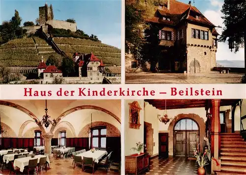 AK / Ansichtskarte 73959105 Beilstein_Wuerttemberg Haus der Kinderkirche Gastraum Eingang Treppe