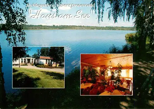 AK / Ansichtskarte  Byhleguhre Jugendgaestehaus Pension Haus am See Gastraum