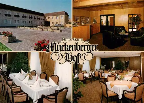 AK / Ansichtskarte  Lauchhammer Hotel Garni Mueckenberger Hof Gastraeume