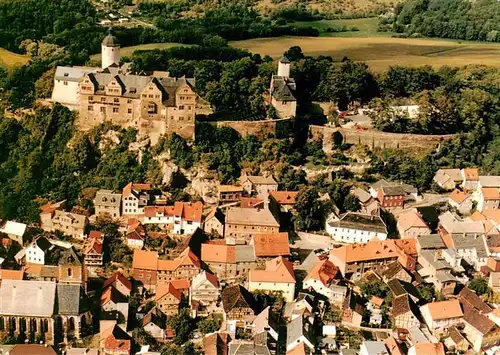 AK / Ansichtskarte  Ranis Burg und Altstadt Fliegeraufnahme