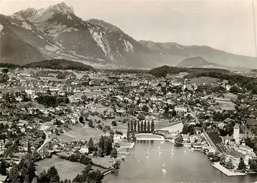 AK / Ansichtskarte  Spiez_Thunersee_BE mit Stockhorn