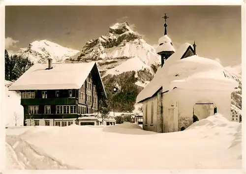 AK / Ansichtskarte  Engelberg__OW Berghaus Jugendherberge und Jugendferienheim Soldatenheim Alpen Winterzauber