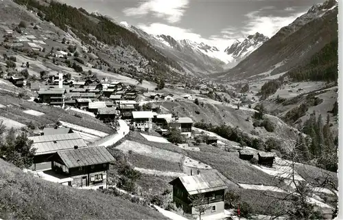 AK / Ansichtskarte  Ferden_VS Panorama Loetschental Alpenpanorama